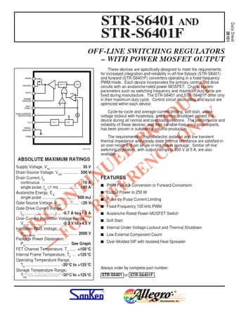  Datasheet Preview Page 1