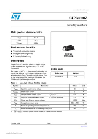  Datasheet Preview Page 1