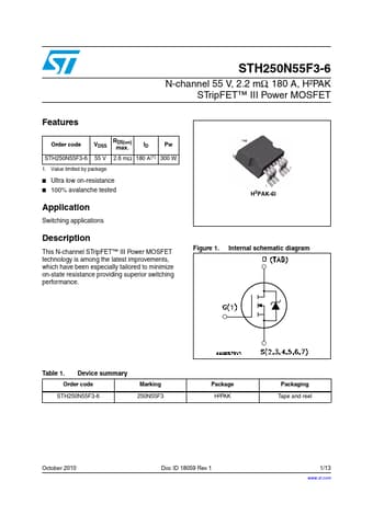  Datasheet Preview Page 1