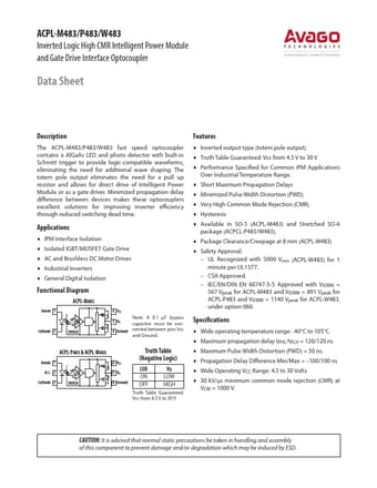  Datasheet Preview Page 1