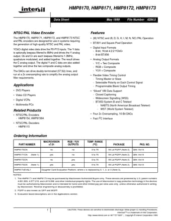  Datasheet Preview Page 1