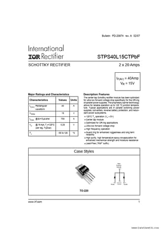  Datasheet Preview Page 1
