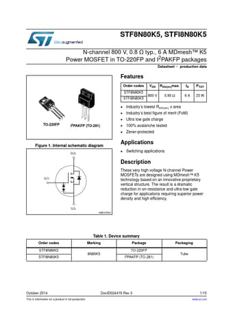  Datasheet Preview Page 1