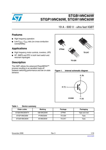 Datasheet Preview Page 1