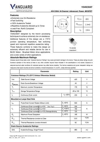  Datasheet Preview Page 1