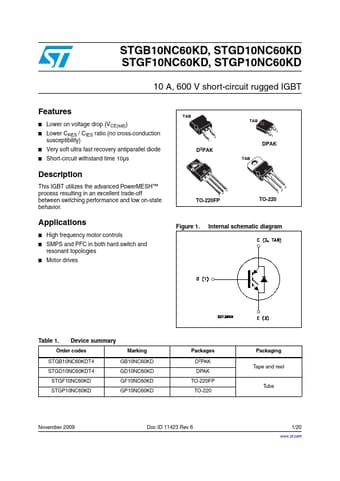  Datasheet Preview Page 1