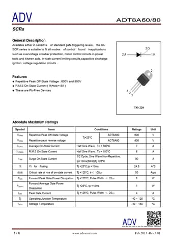  Datasheet Preview Page 1