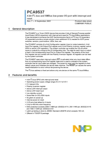  Datasheet Preview Page 1
