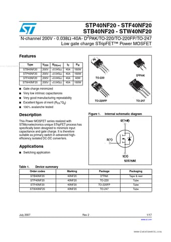  Datasheet Preview Page 1