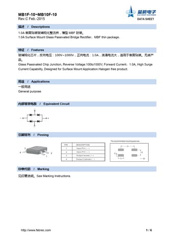  Datasheet Preview Page 1