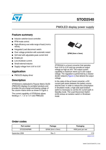  Datasheet Preview Page 1
