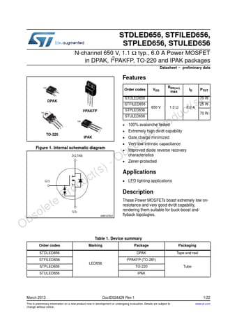  Datasheet Preview Page 1