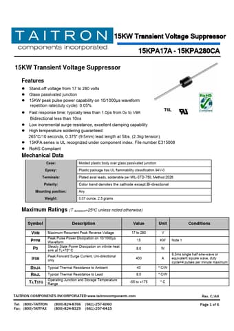  Datasheet Preview Page 1