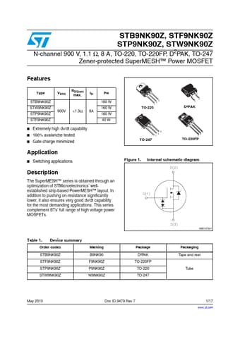  Datasheet Preview Page 1