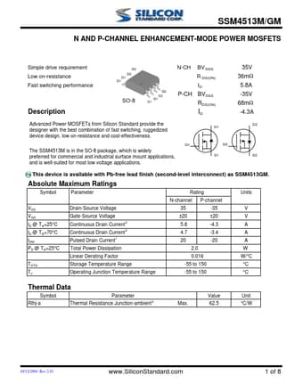  Datasheet Preview Page 1
