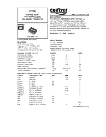  Datasheet Preview Page 1