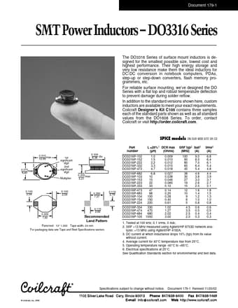  Datasheet Preview Page 1