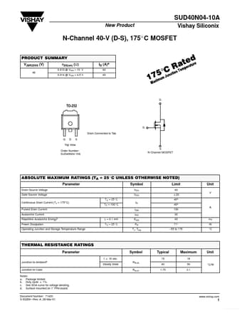  Datasheet Preview Page 1