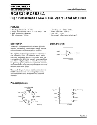  Datasheet Preview Page 1