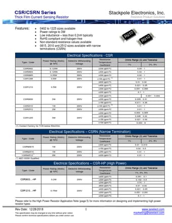  Datasheet Preview Page 1