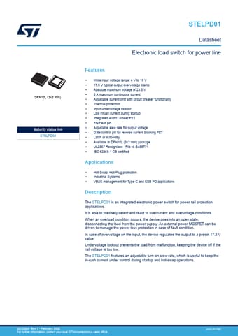  Datasheet Preview Page 1
