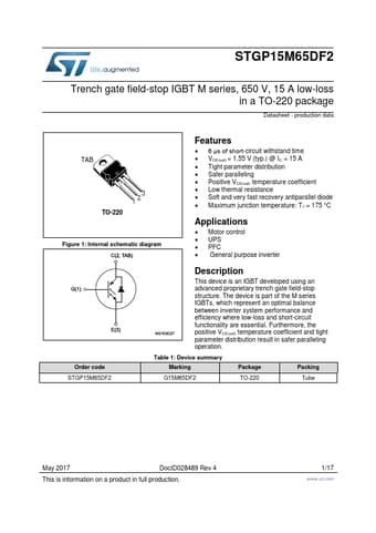  Datasheet Preview Page 1