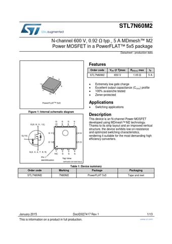  Datasheet Preview Page 1