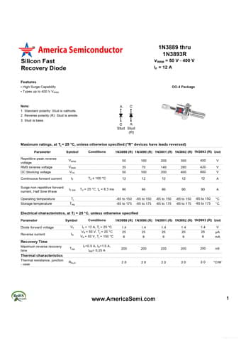  Datasheet Preview Page 1