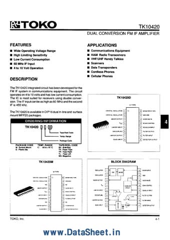  Datasheet Preview Page 1
