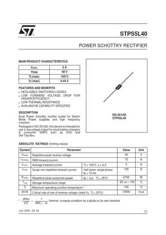  Datasheet Preview Page 1