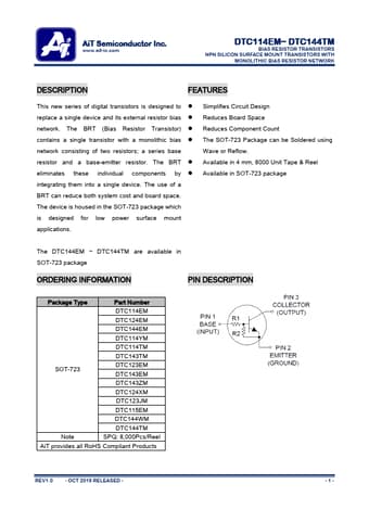  Datasheet Preview Page 1