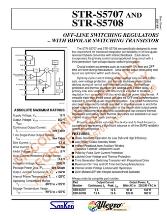  Datasheet Preview Page 1