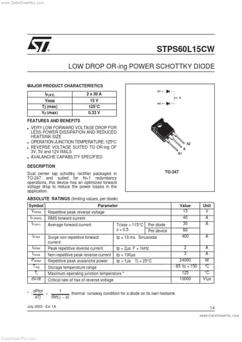  Datasheet Preview Page 1
