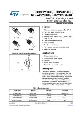  Datasheet Preview Page 1