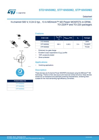  Datasheet Preview Page 1