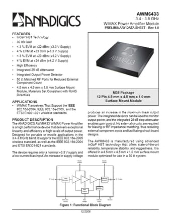  Datasheet Preview Page 1
