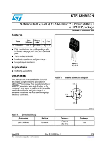  Datasheet Preview Page 1