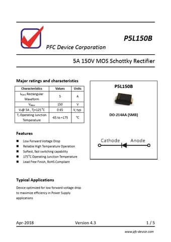  Datasheet Preview Page 1