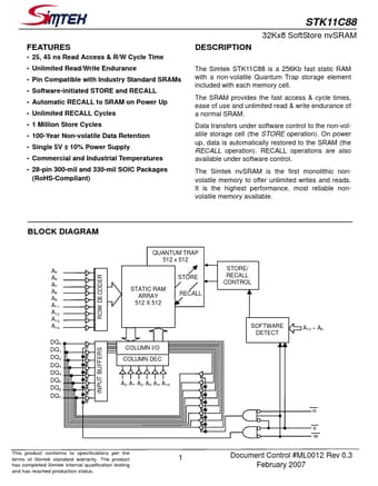  Datasheet Preview Page 1