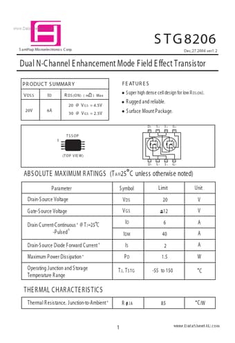  Datasheet Preview Page 1