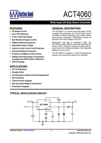  Datasheet Preview Page 1
