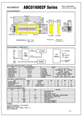  Datasheet Preview Page 1