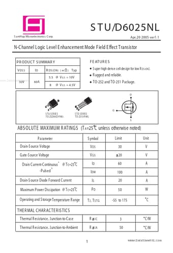 Datasheet Preview Page 1