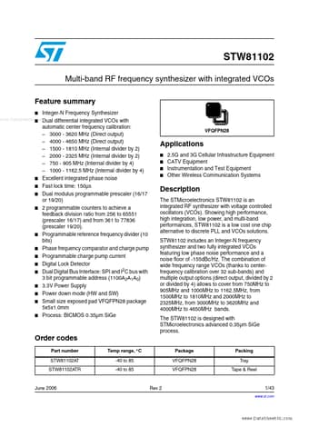  Datasheet Preview Page 1
