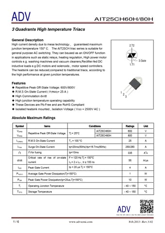  Datasheet Preview Page 1