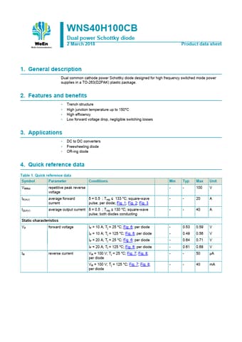  Datasheet Preview Page 1
