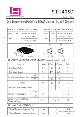  Datasheet Preview Page 1