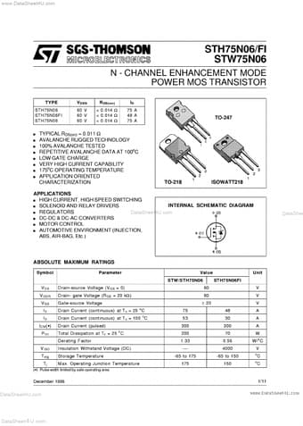  Datasheet Preview Page 1