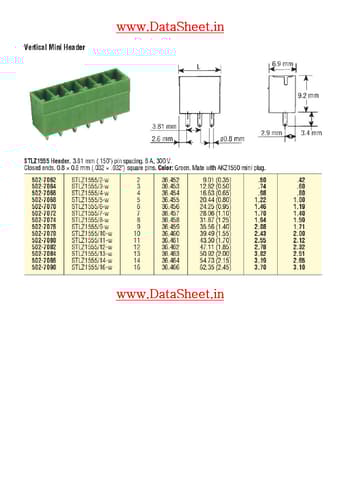  Datasheet Preview Page 1