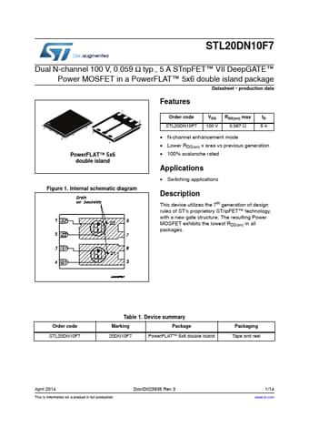  Datasheet Preview Page 1